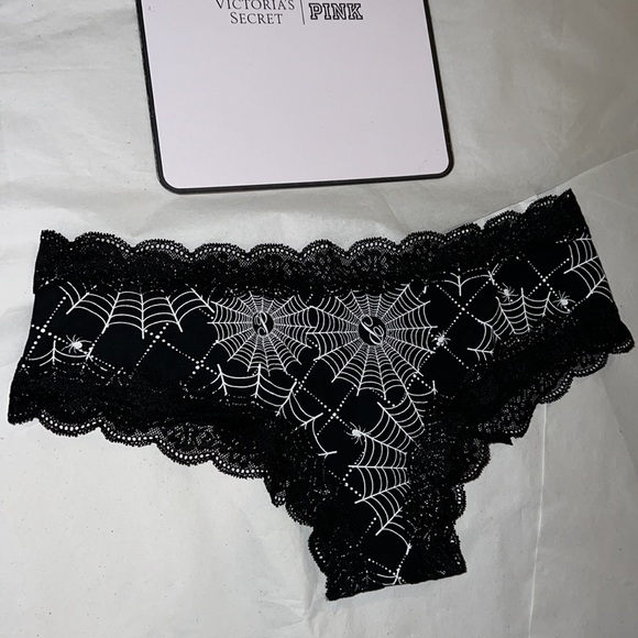 (L) Victoria’s Secret PINK PINK EVERYDAY LACE-TRIM CHEEKSTER PANTY - Picture 8 of 13